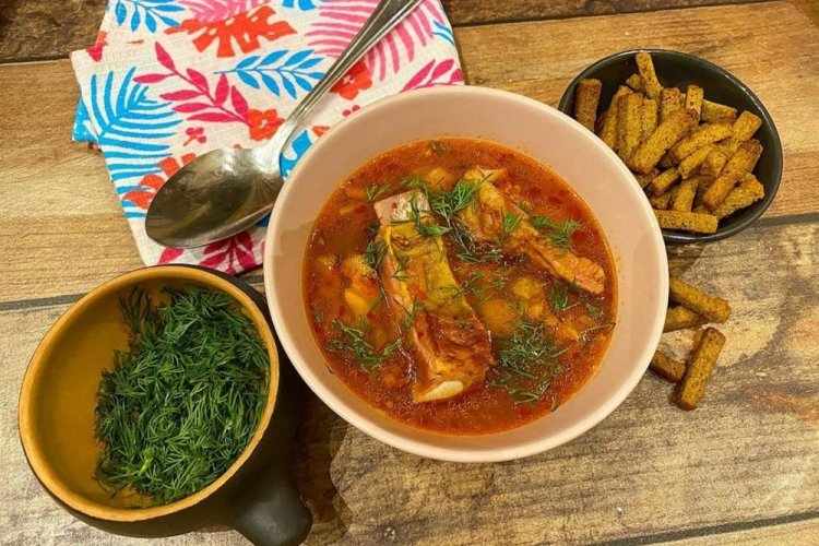 Pork Rib and Bacon Soup with Lentils