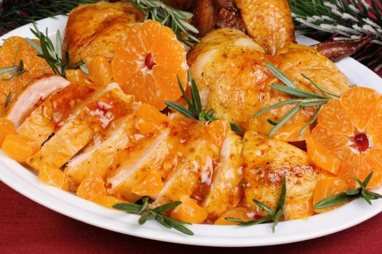 Pechuga de pollo con naranja para Año Nuevo