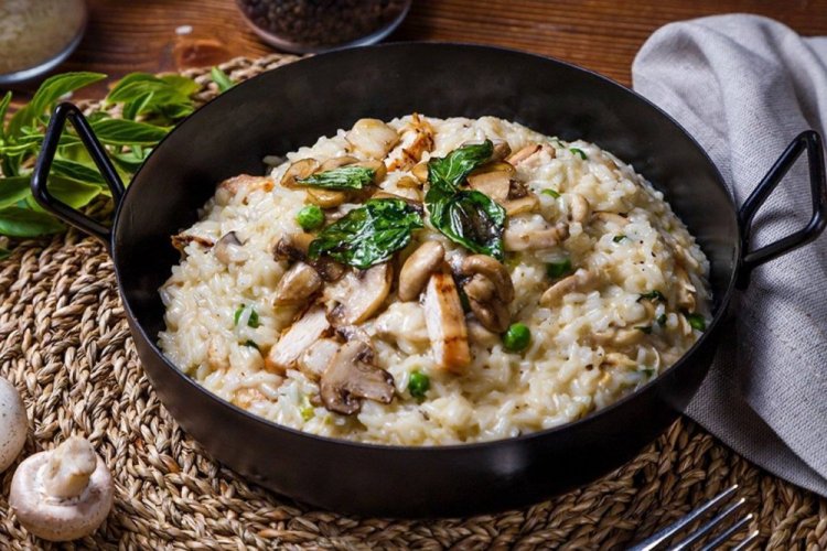 Mushroom and Chicken Risotto