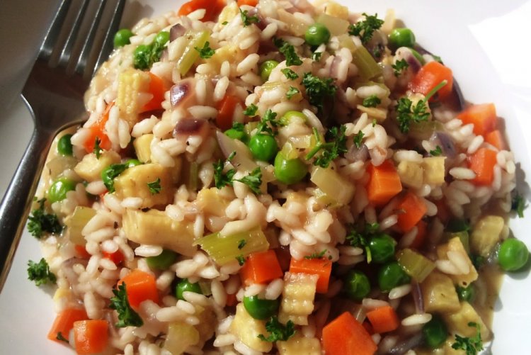 Mushroom and Vegetable Risotto