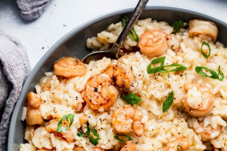 Risotto with Mushrooms and Shrimp