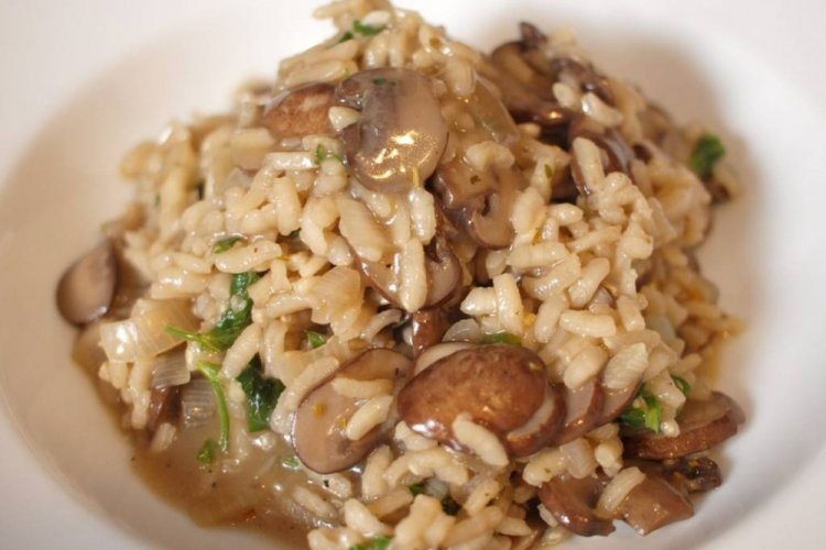 Mushroom Risotto in a Multicooker