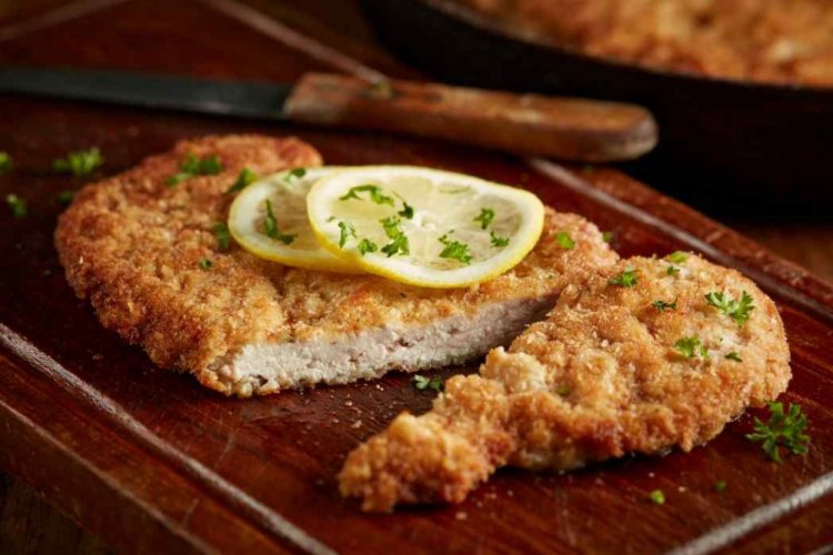 Escalope de pollo empanado con especias picantes