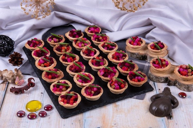 Tartlets with Vinaigrette