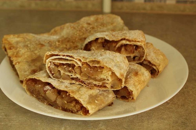 Strudel de lavash en sartén