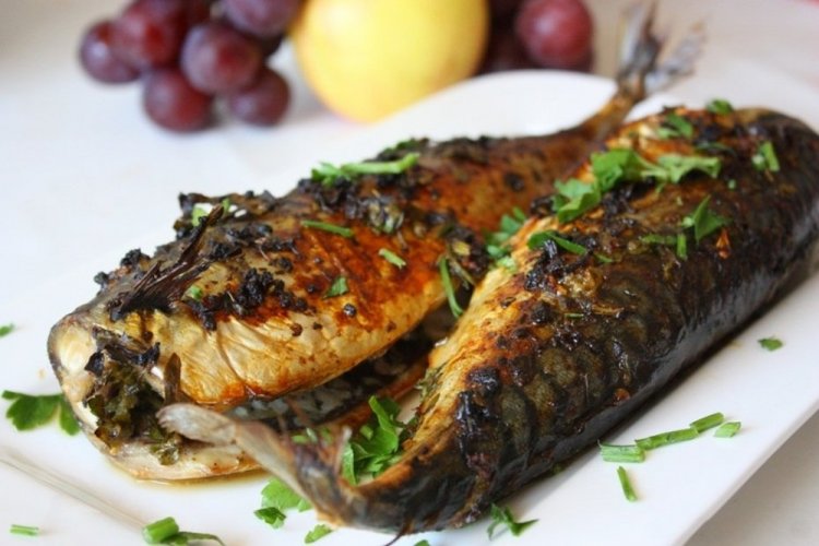 Mackerel with Herbs in the Oven