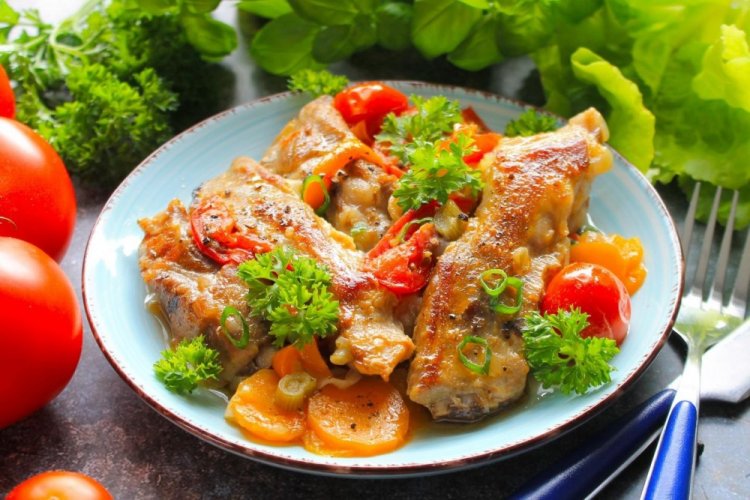 Braised Pork Ribs with Vegetables