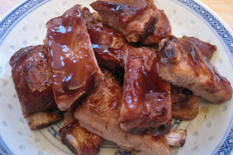 Braised Pork Ribs in Honey-Soy Sauce