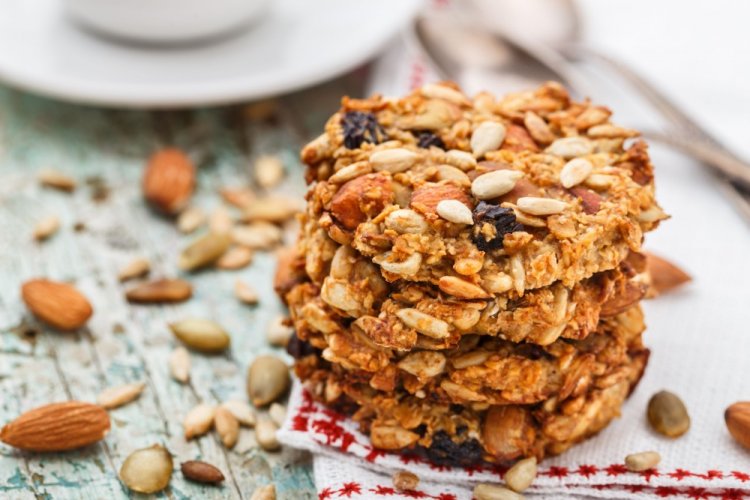Galletas de avena con frutas secas