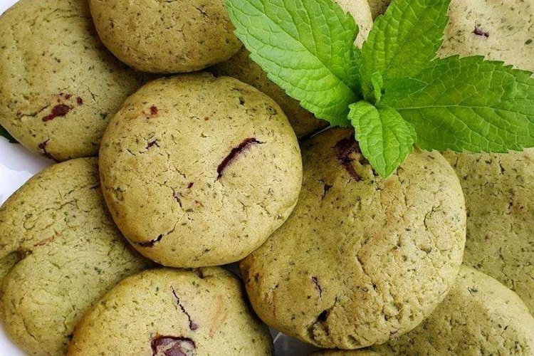 Galletas de menta con chocolate