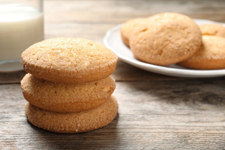 Galletas de azúcar con crema agria
