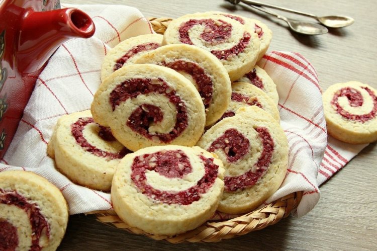 Galletas de requesón con arándanos y nueces