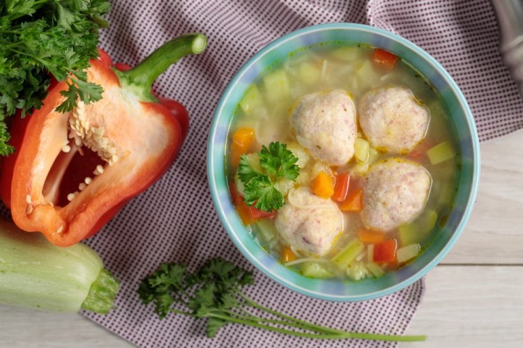 Meatballs with Carrots for Soup