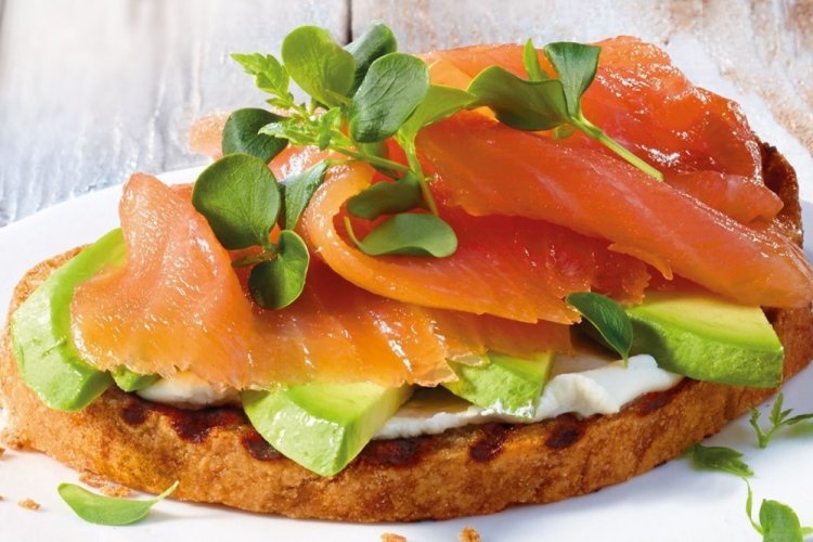 Salmon and Avocado Sandwiches for New Year 2024