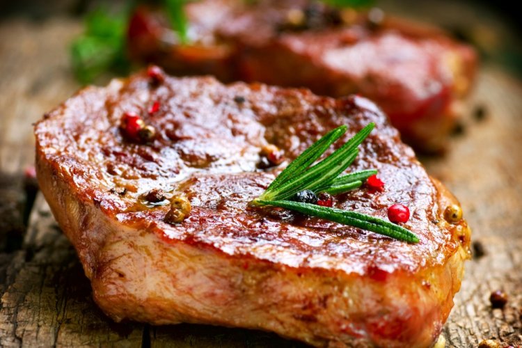 Pork Steaks in a Pan