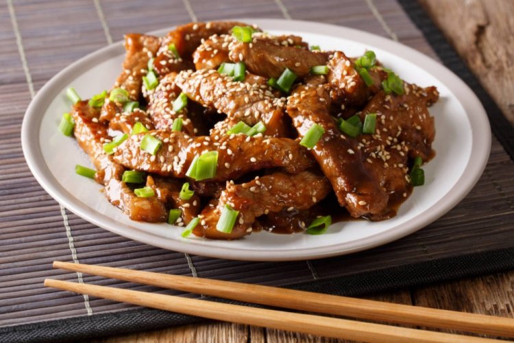 Skillet Beef in Soy Sauce