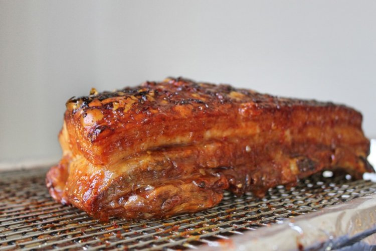 Cerdo con kétchup al horno