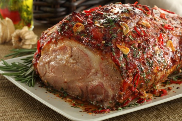 Cerdo picante al horno