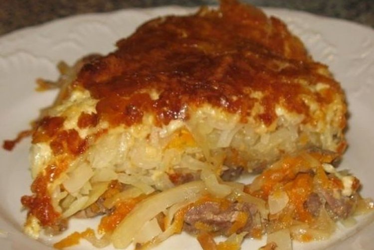 Cerdo con col al horno