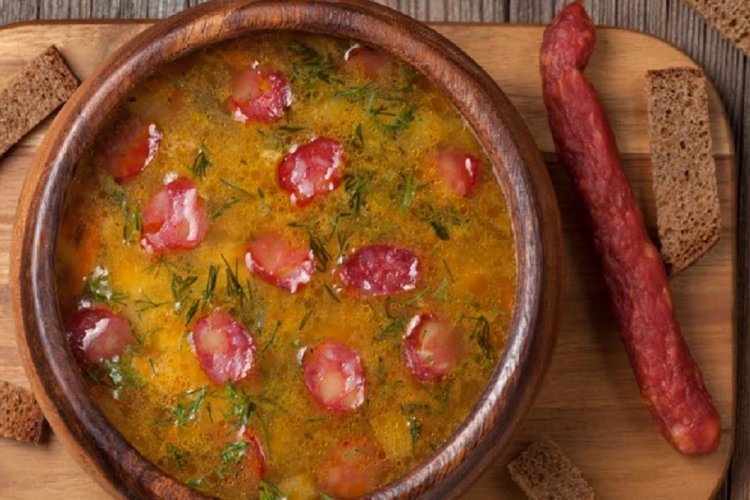 Soup with Dumplings and Hunter's Sausages