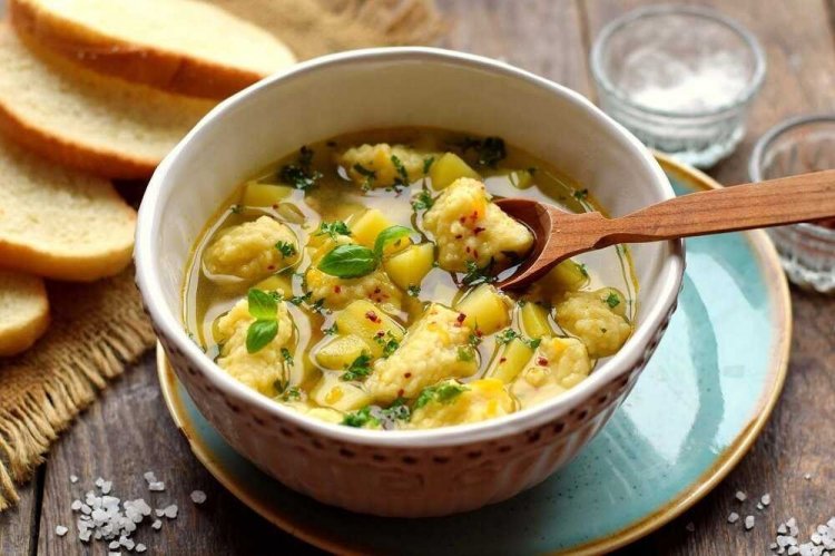 Bean Soup with Garlic Dumplings