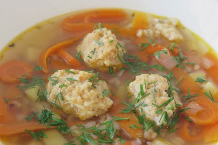 Soup with Dumplings and Buckwheat