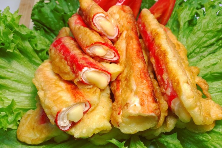 Stuffed Crab Sticks in Batter