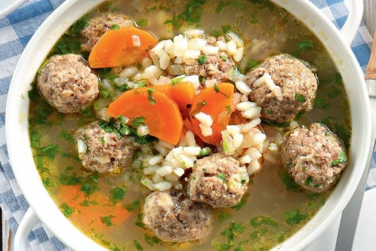 Meatball and Rice Soup