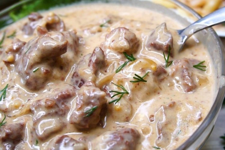 Pork Fry with Sour Cream