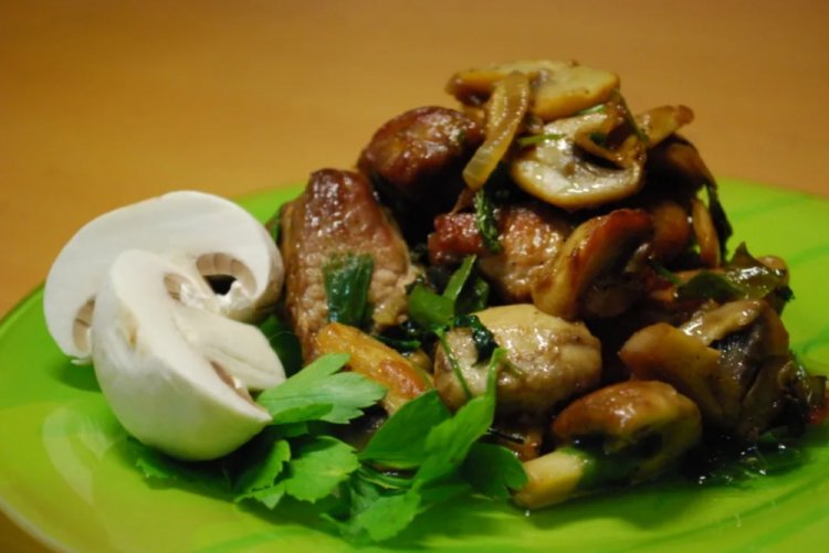 Pork Fry with Mushrooms