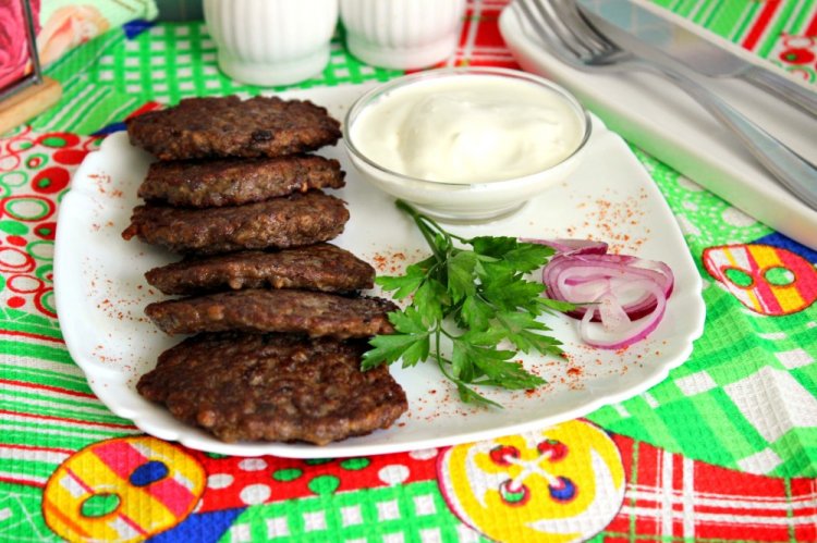 Tortitas de hígado de cerdo con trigo sarraceno