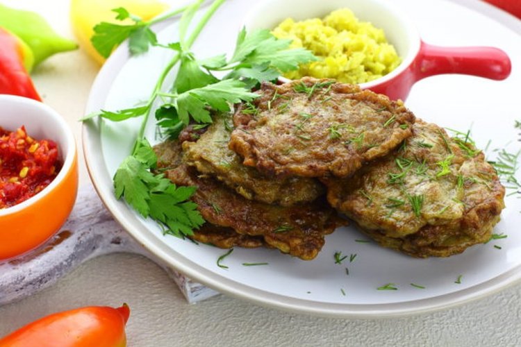 Tortitas de hígado de cerdo con calabacín