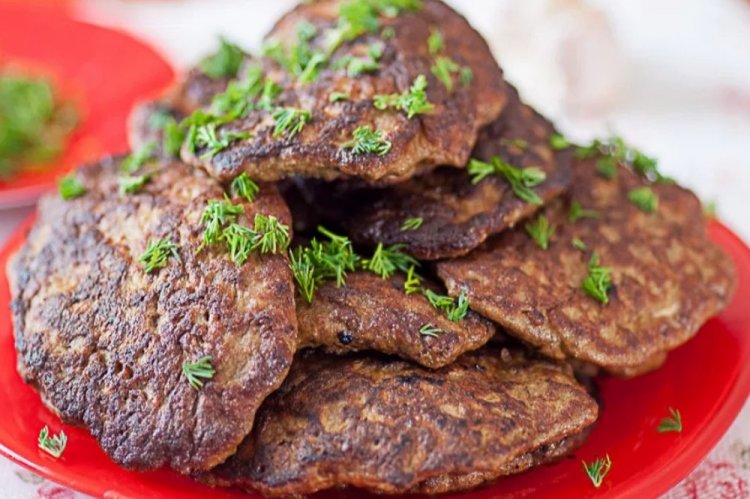 Tortitas de hígado de cerdo con requesón