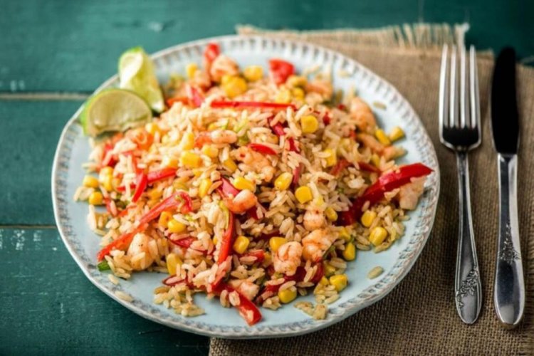 Rice with Shrimp and Corn