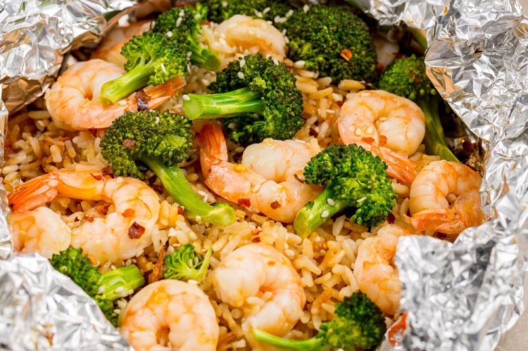 Rice with Shrimp and Broccoli