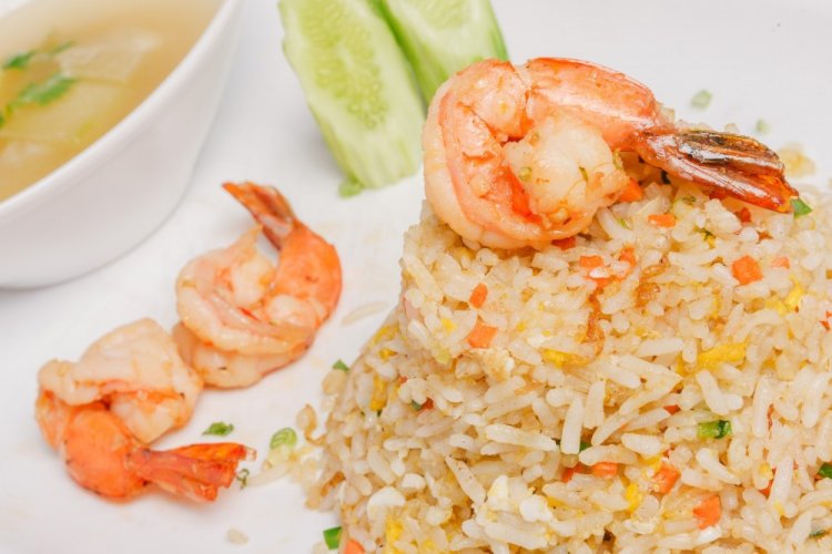Rice with Shrimp and Bacon