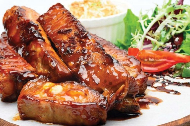 Pork Ribs with Soy Sauce in a Multicooker