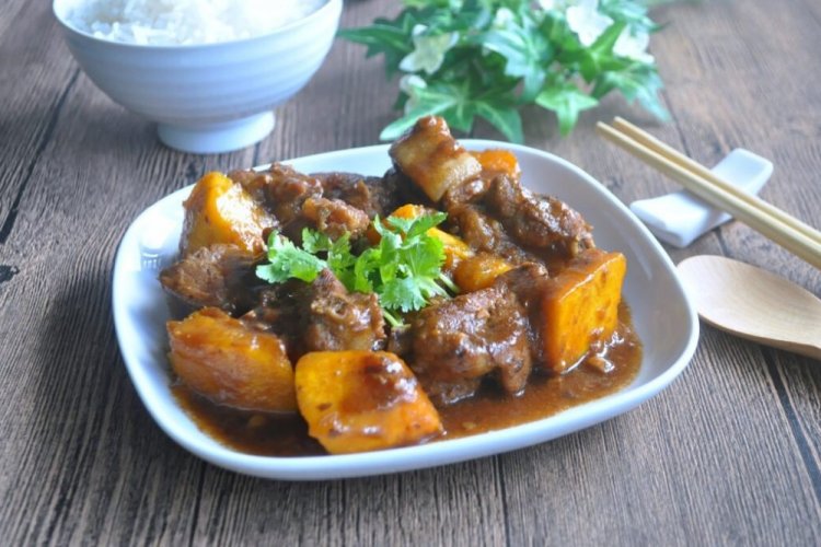 Pork Ribs with Pumpkin in a Multicooker