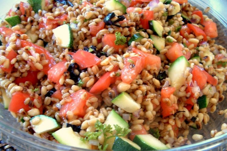 Roasted Vegetable and Pearl Barley Salad