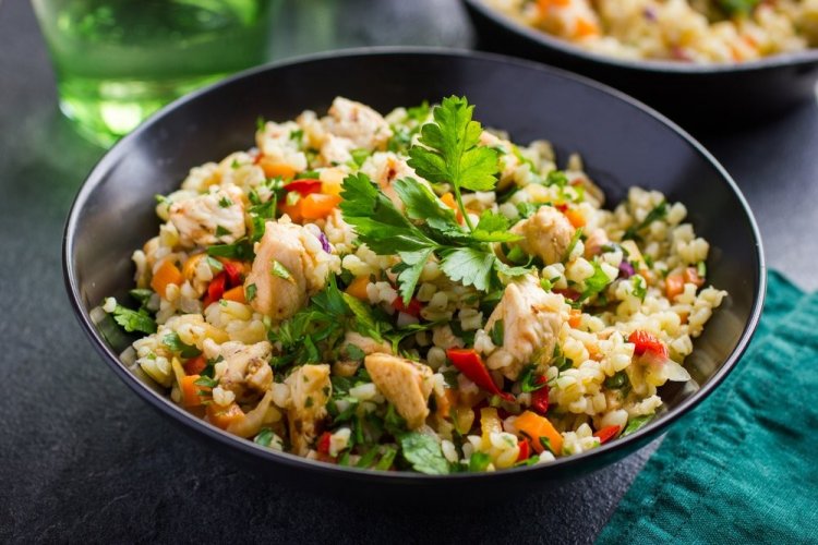 Chicken and Pearl Barley Salad