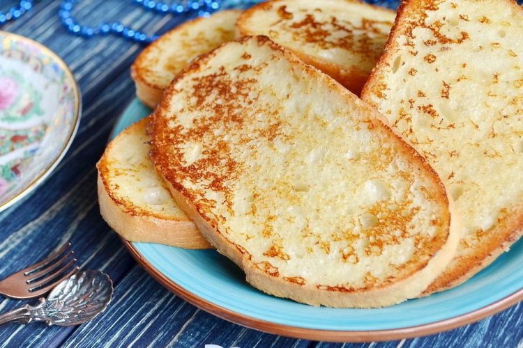 Tostadas dulces de pan de molde