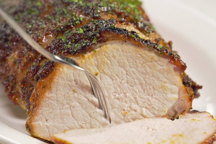 Lomo de cerdo con pimentón al horno