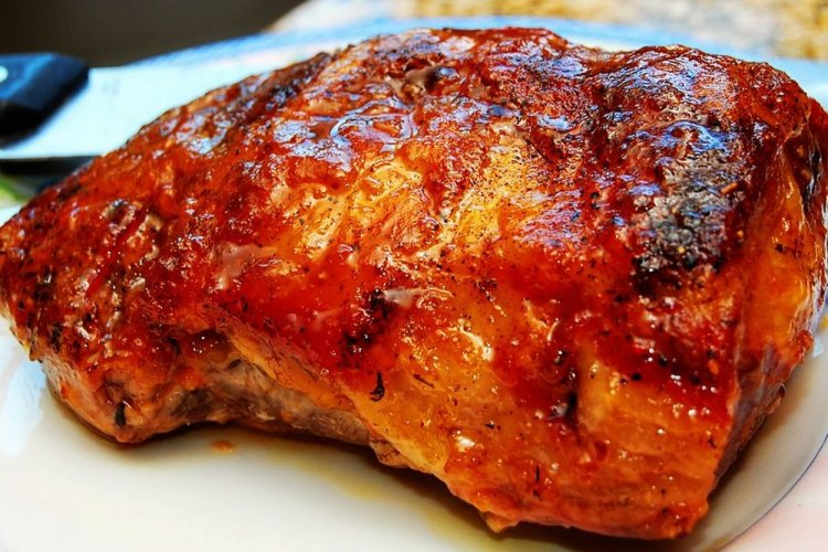 Lomo de cerdo asado glaseado