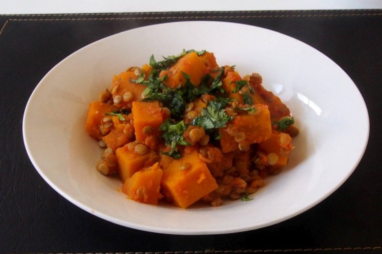 Lentils with Pumpkin