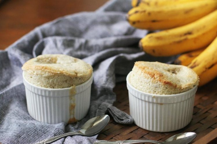 Cottage Cheese Soufflé with Banana