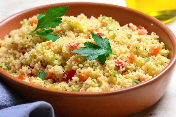 Gachas de mijo con verduras