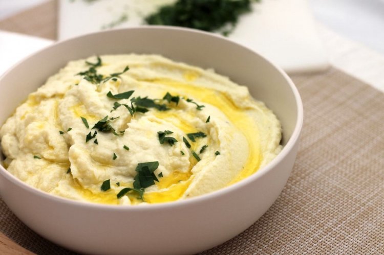 Puré de coliflor con hierbas