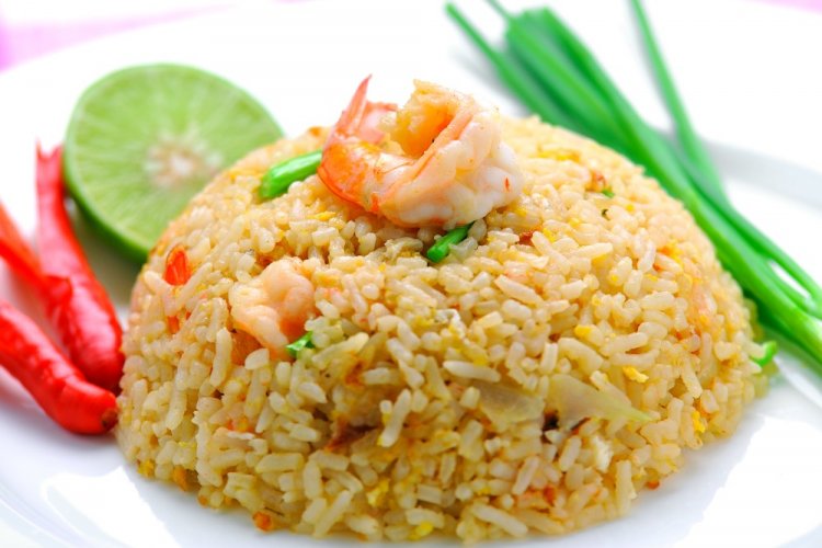 Fried Rice with Egg and Shrimp