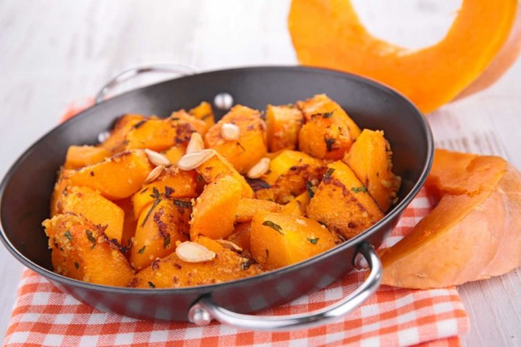 Calabaza frita en sartén