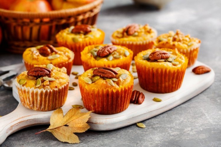 Carrot Muffins with Pumpkin